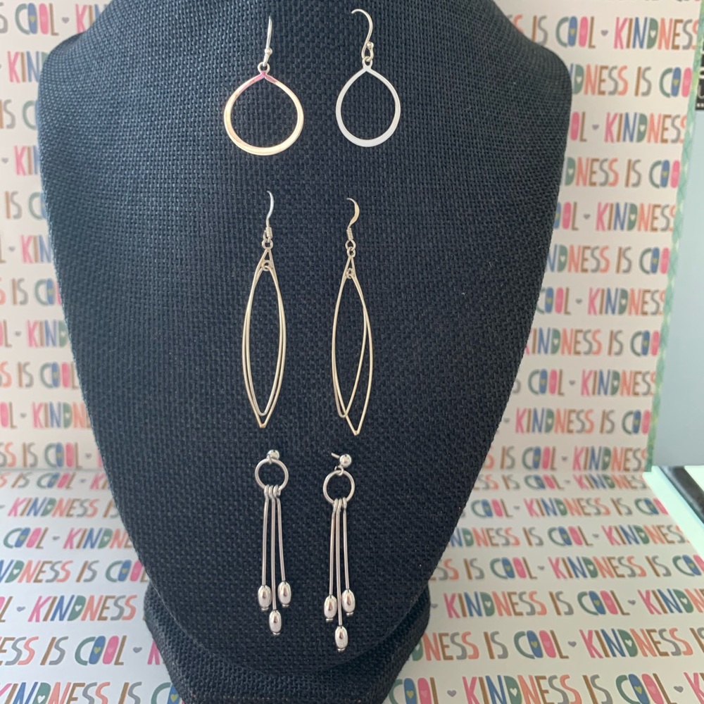 Assorted Silver Earrings